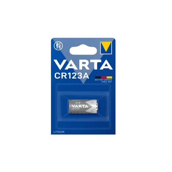Pile Cylindrique Lithium CR123A - VARTA