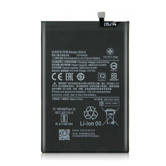 BN5G. Batterie Générique Xiaomi Redmi 10A, Redmi 10C