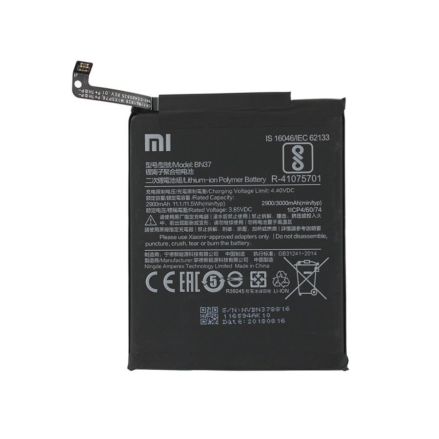 BN37. Batterie Xiaomi Redmi 6 / 6A