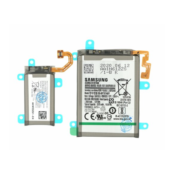 Batterie Samsung Galaxy Z Flip 5G, lot de 2 Batterie (EB-BF707ABY + EB-BF706ABY)