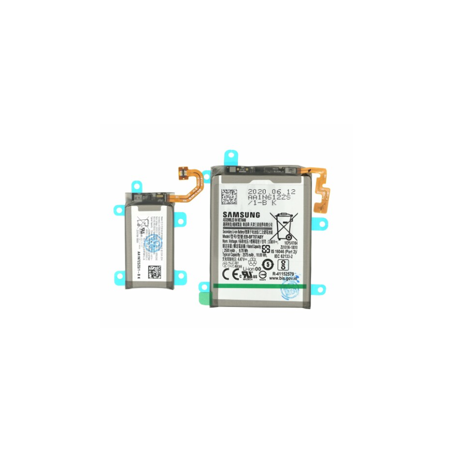 Batterie Samsung Galaxy Z Flip 5G, lot de 2 Batterie (EB-BF707ABY + EB-BF706ABY)