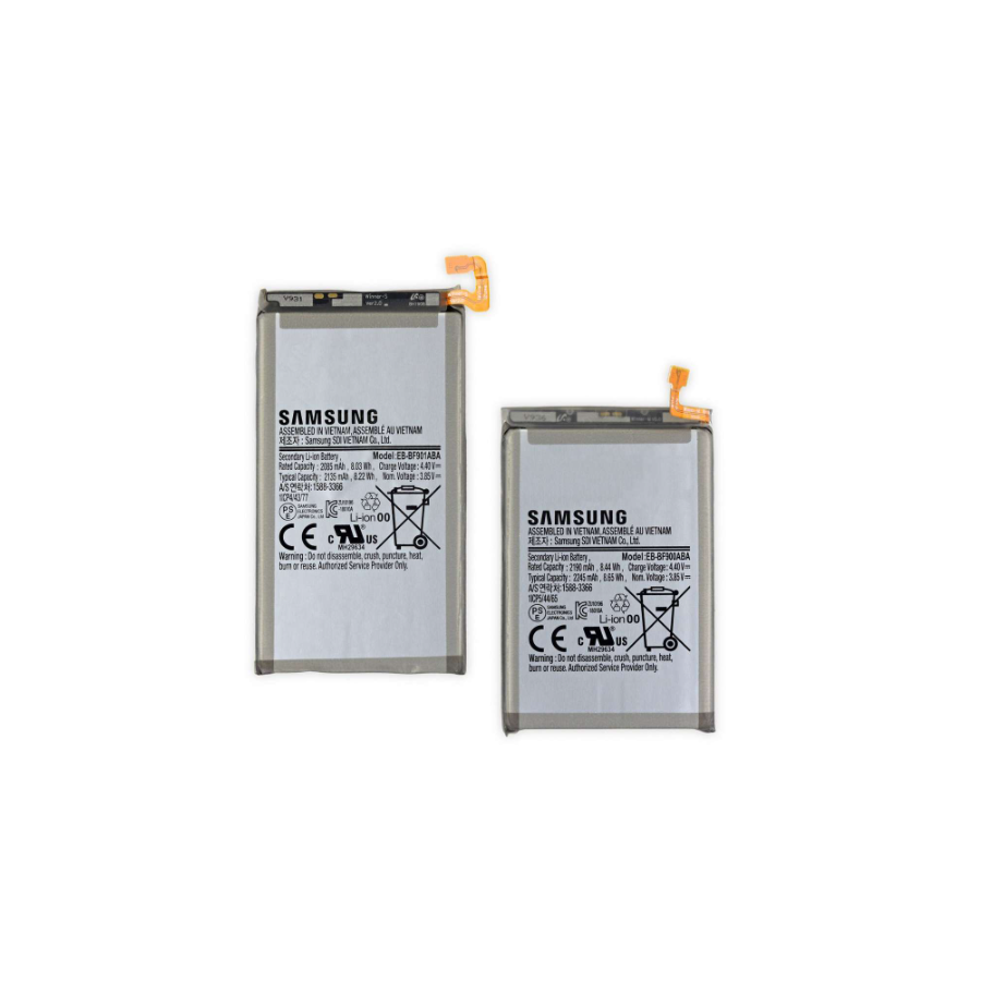 Batterie Samsung Galaxy Z Fold, lot de 2 Batterie (EB-BF900ABU + EB-BF901ABU)