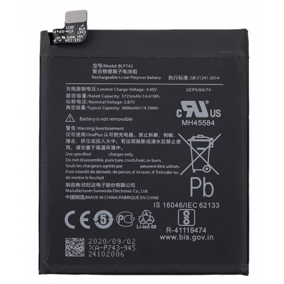 BLP743 - Batterie OnePlus 7T