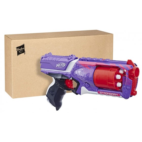 Nerf Elite Strongarm Violet et Rouge et Flechettes