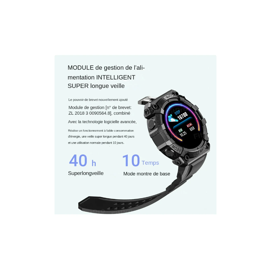 Montre connectée B33 pour hommes, femmes et enfant , fonction avec Android