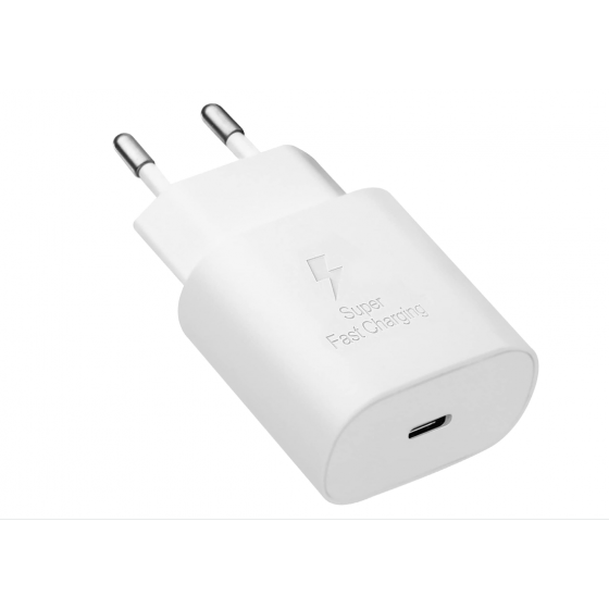 Chargeur rapide Samsung 25 W - Charge super Fast 2.0 - Blanc