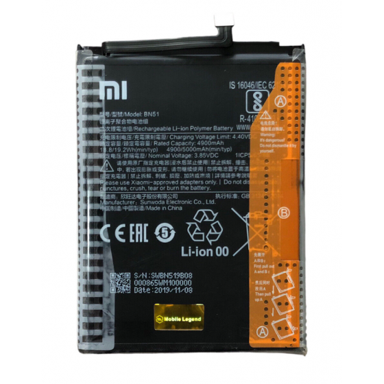 BN51- Batterie Xiaomi Redmi 8 / 8A avec Autocollant