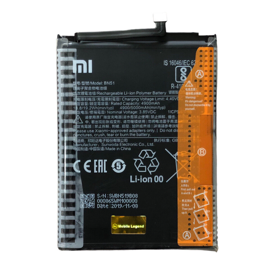 BN51- Batterie Xiaomi Redmi 8 / 8A avec Autocollant BN51- Batterie Xiaomi Redmi 8 / 8A avec Autocollant