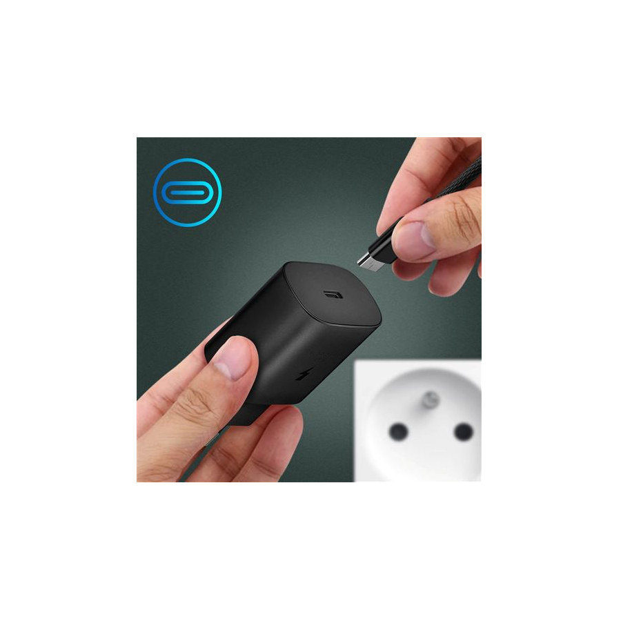 Chargeur rapide 25 Watt - Charge super Fast 2.0 - Noir