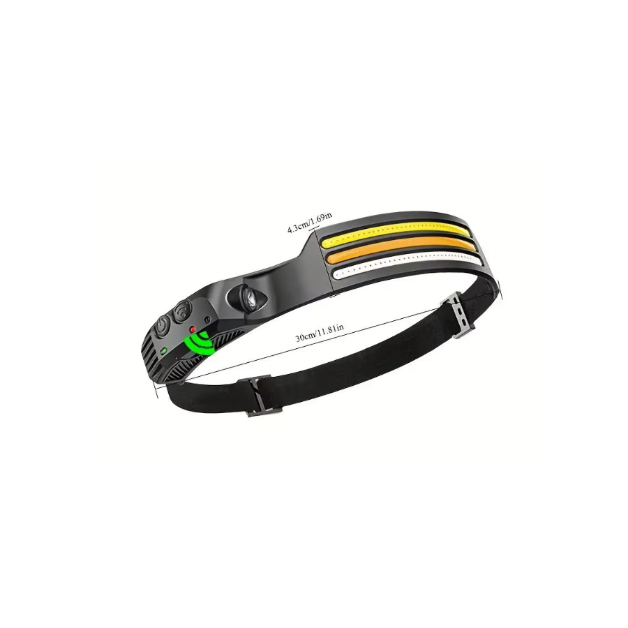 Lampe Frontale LED Ultra Puissante, Rechargeable 230°