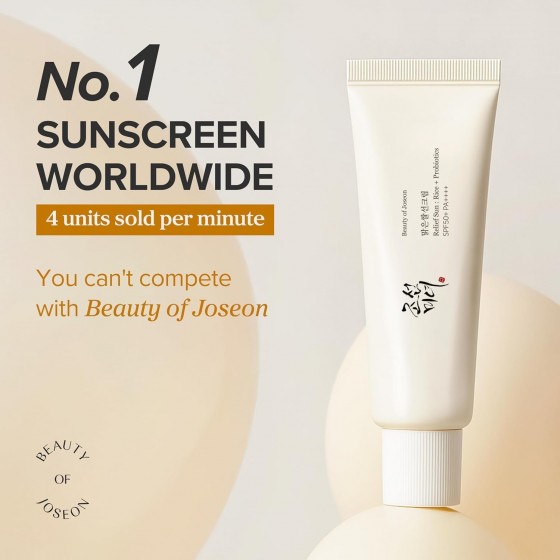 Beauty of Joseon Relief Sun : Riz + Probiotics SPF50+ A++++