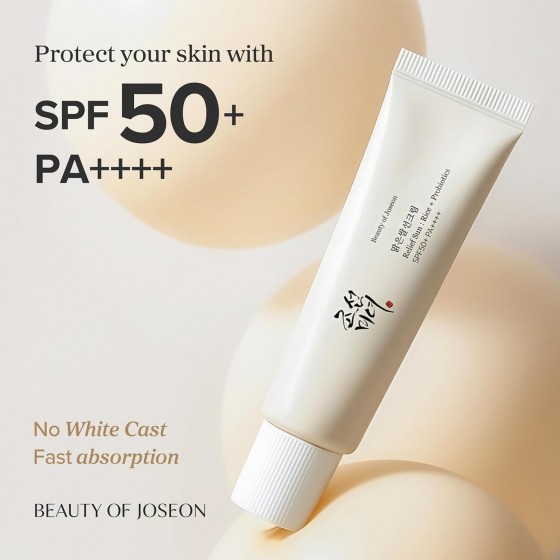 Beauty of Joseon Relief Sun : Riz + Probiotics SPF50+ A++++