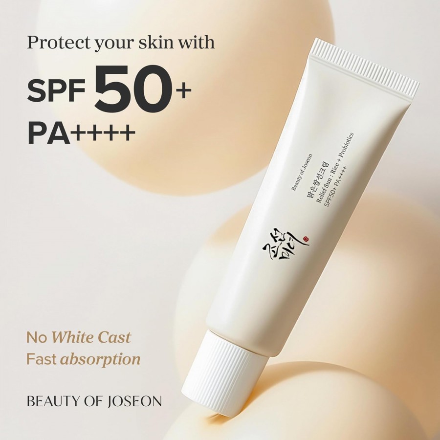 Beauty of Joseon Relief Sun : Riz + Probiotics SPF50+ A++++