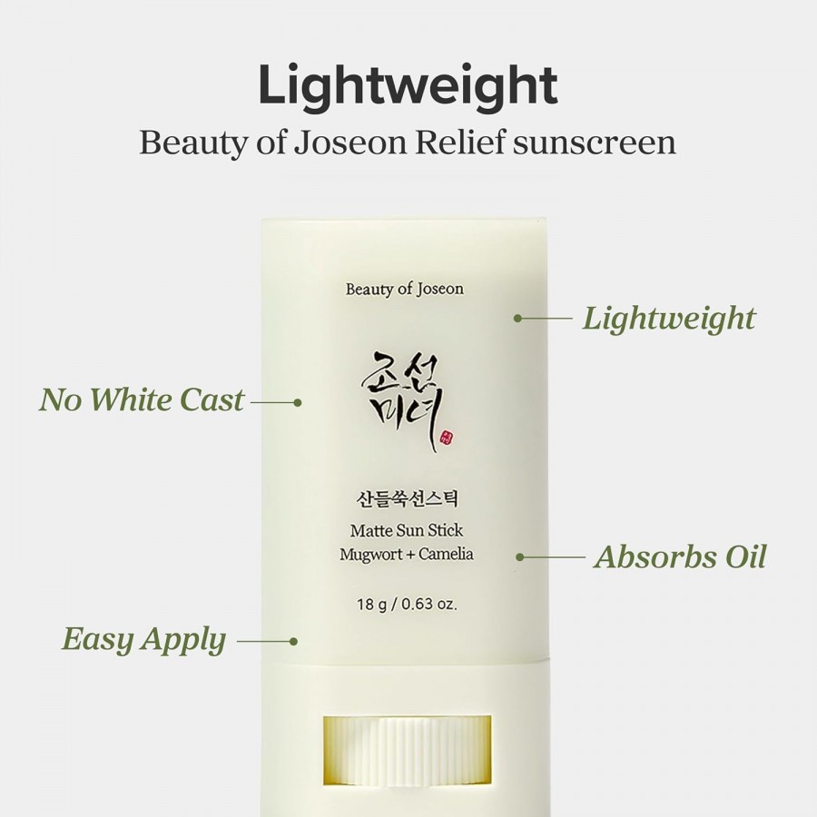 Beauty of Joseon Matte sun stick : Mugwort+Camelia SPF50 PA++++