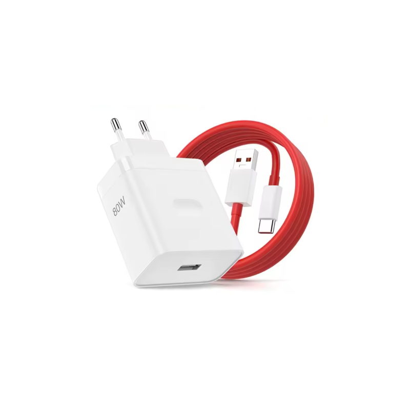 Chargeur 80W pour OnePlus SuperVOOC EU chargeur mural rapide pour OnePlus plus Câble Type C câble USB Chargeur 80W pour OnePlus SuperVOOC EU chargeur mural rapide pour OnePlus plus Câble Type C câble USB