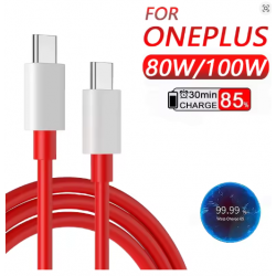 Câble OnePlus 100W - 80W Supervooc USB Type C à USB Type C,  Charge rapide pour OnePlus