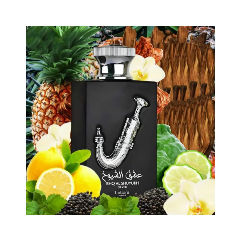 Ishq Al Shuyukh Silver – Eau de Parfum mixtes 100ml - Lattafa