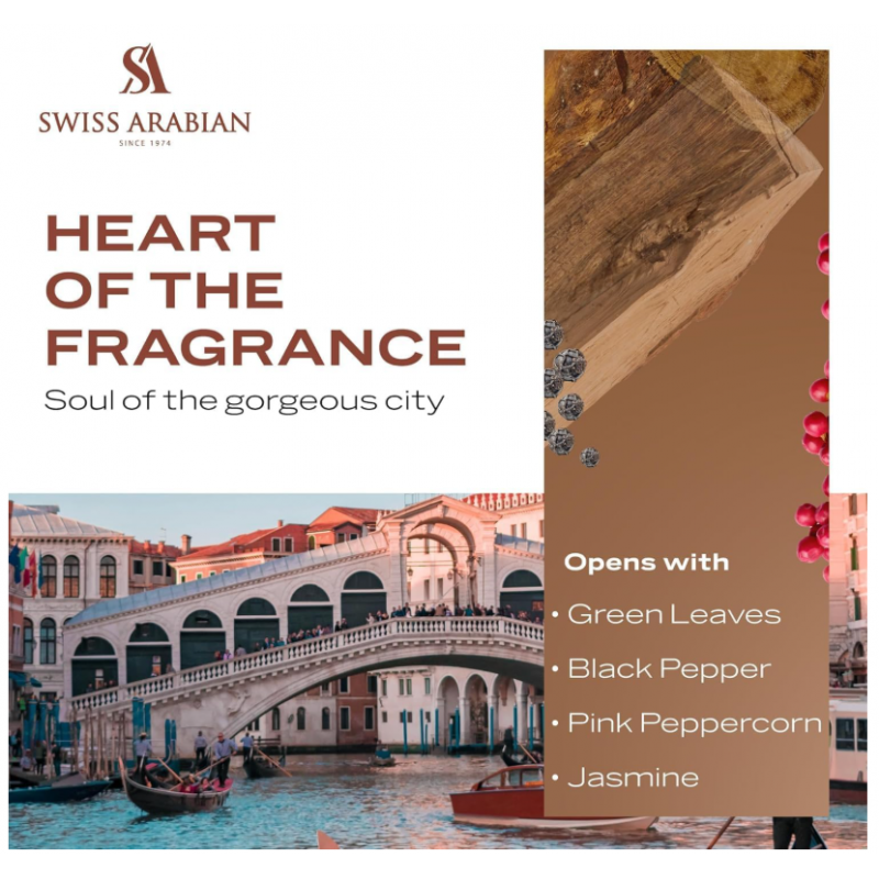 Passion Of Venise – Extrait de parfum de Parfum 100 ml - Swiss Arabian