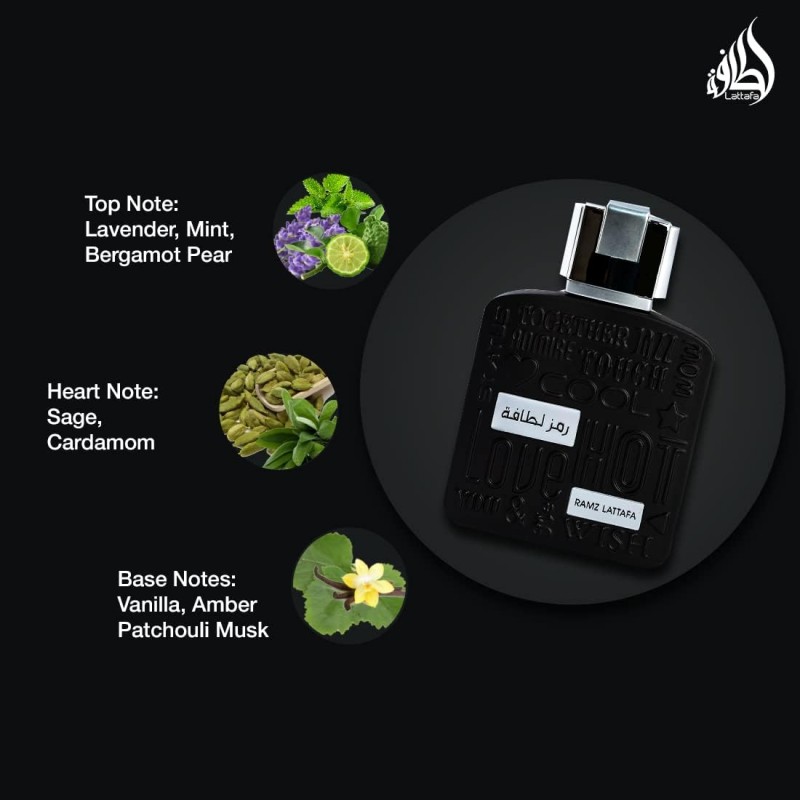 Ramz Silver – Eau de Parfum mixtes 100ml - Lattafa