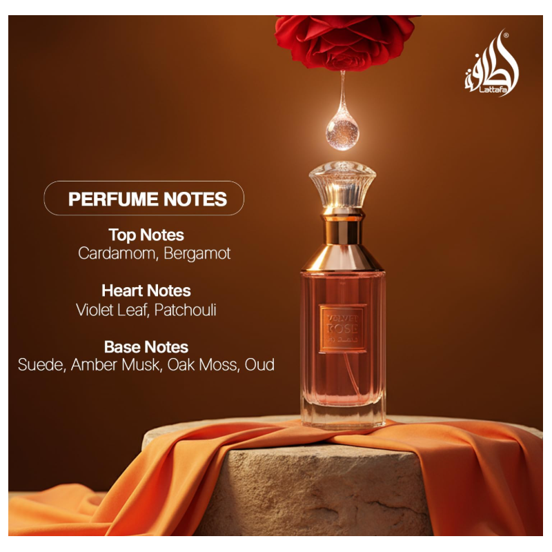 Velvet Rose  – Eau de Parfum mixtes 100ml - Lattafa