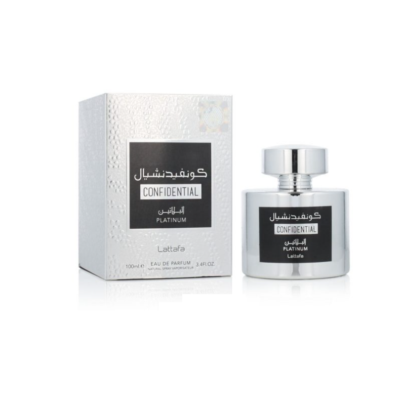 Confidential Private Platinum – Eau de Parfum mixtes 100ml  - LATTAFA