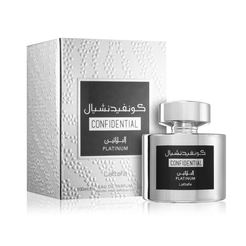 Confidential Private Platinum – Eau de Parfum mixtes 100ml  - LATTAFA