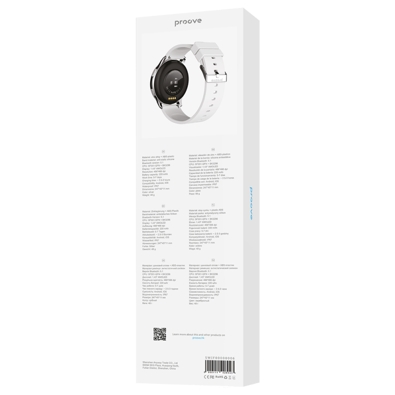 Proove smart watch Infinity silver