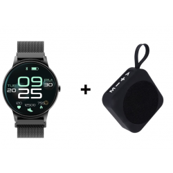 Montre Connectée Forever ForeVive 2 SB-330 Noir avec Enceinte Bluetooth 3W