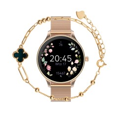 Montre connectée Forever SB-306 Velora or rose avec bracelet Verona