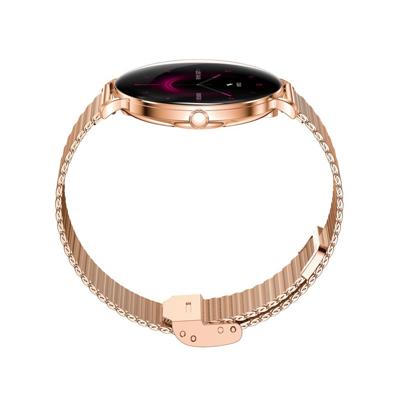 Montre Connectée Forever Lucca SB-370 Rose OR - Bande tachetée