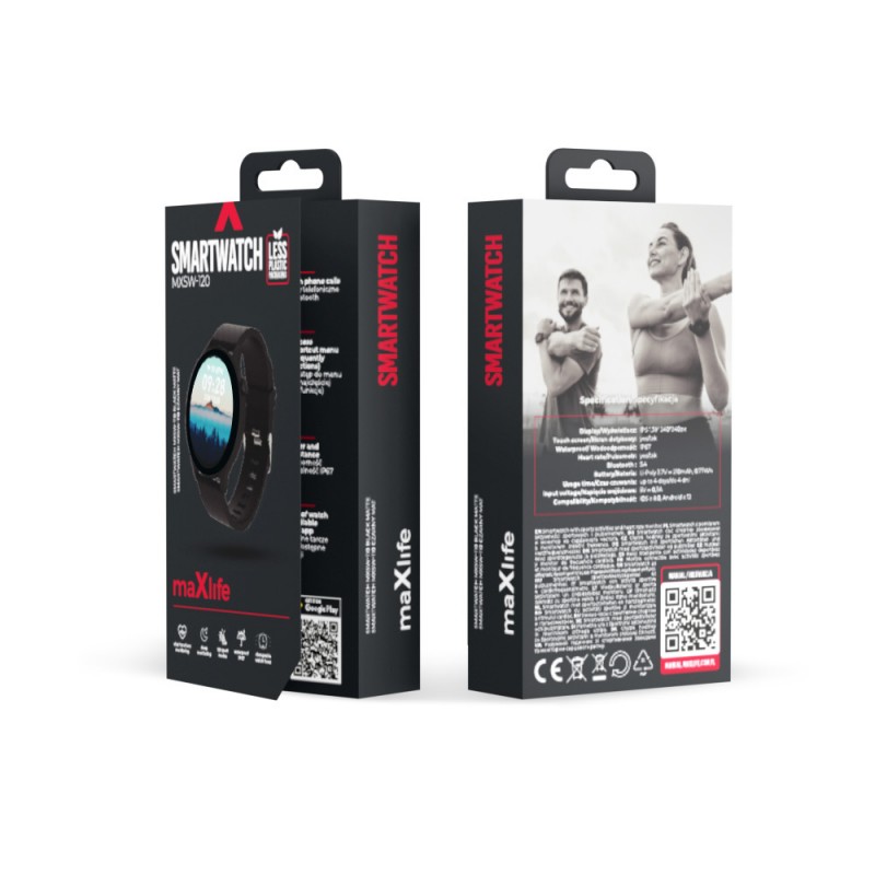 Montre connectée MXSW-120 Noir matte - Maxlife