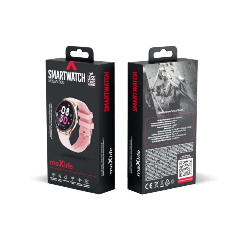 Montre connectée MXSW-100 Rose Or - Maxlife