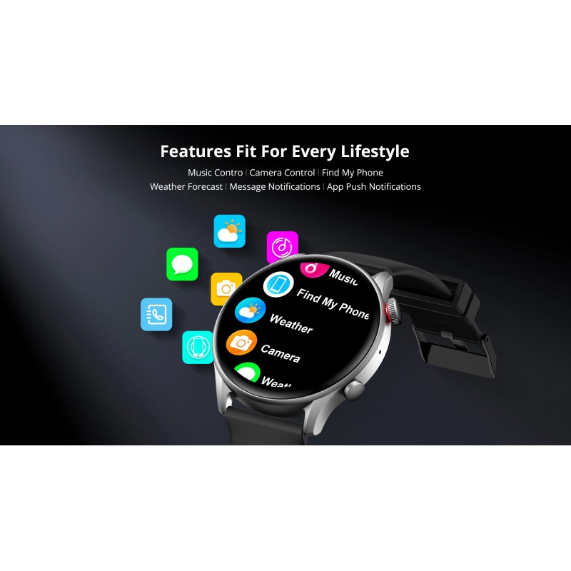 Monte connectée Motive 6C Pro space SW64 Noir - Riversong