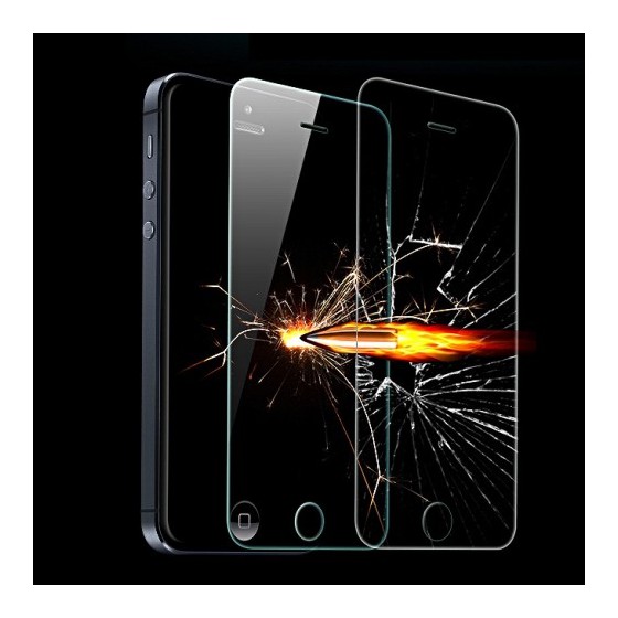 Film de protection en verre trempé  Anti-Choc - iPhone 5 / 5C / 5S