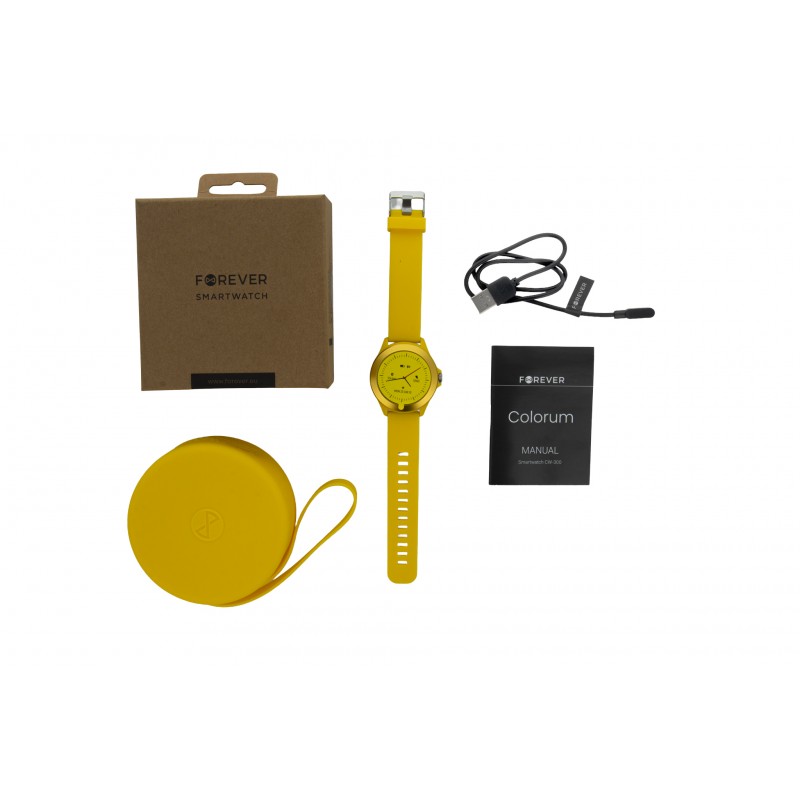 Montre connectée Forever Colorum CW-300 x - Jaune