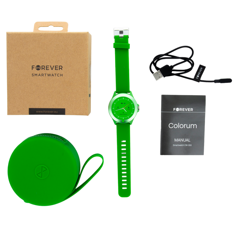 Montre connectée Forever Colorum CW-300 x - Vert