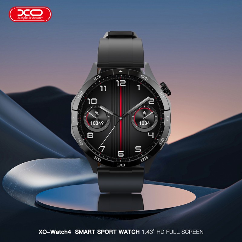Montre connectée XO Watch 4 AMOLED - Noire