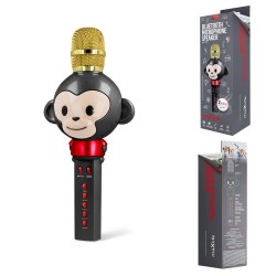 Microphone Animal avec haut-parleur - MX-100 - Blanc - Maxlife