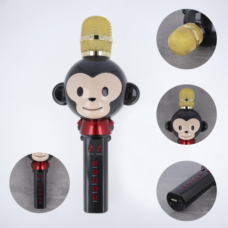 Microphone Animal avec haut-parleur - MX-100 - Blanc - Maxlife