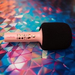 Microphone Bluetooth avec haut-parleur MXBM-600 Rose- Maxlife