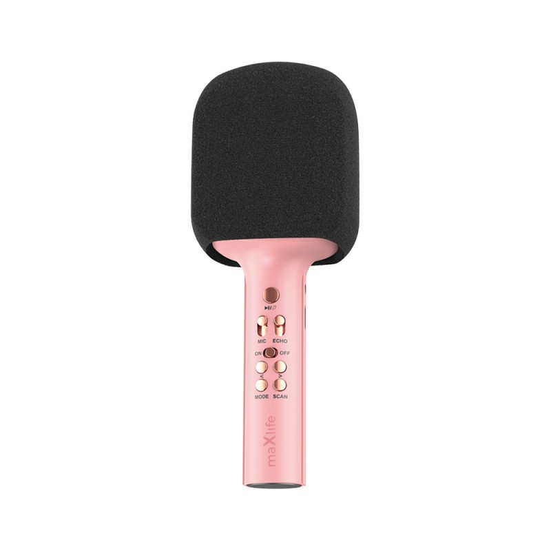 Microphone Bluetooth avec haut-parleur MXBM-600 Rose- Maxlife
