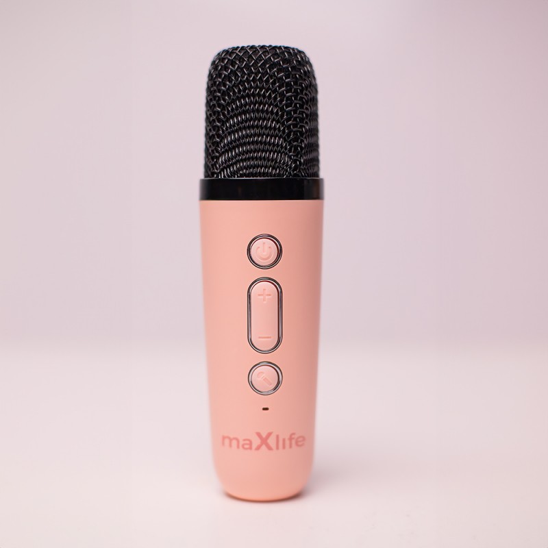 Enceinte karaoké Bluetooth MXKS-100 Rose - Maxlife