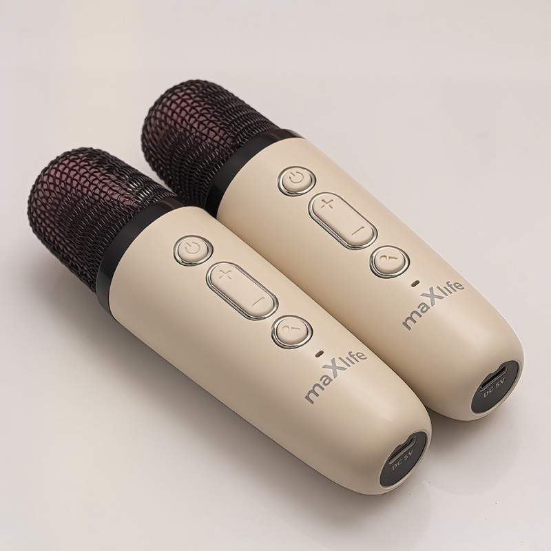 Enceinte karaoké Bluetooth MXKS-200 Rose - Maxlife