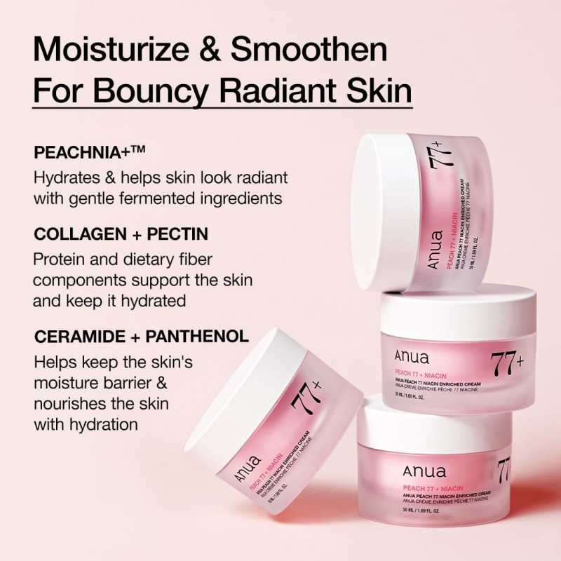 Anua Peach 77% Niacin Enriched Cream – 50 ml