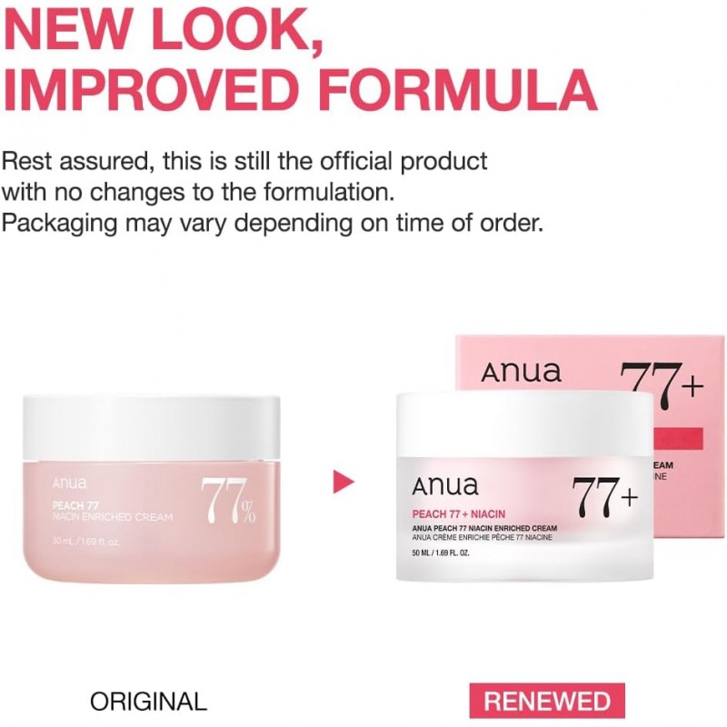 Anua Peach 77% Niacin Enriched Cream – 50 ml