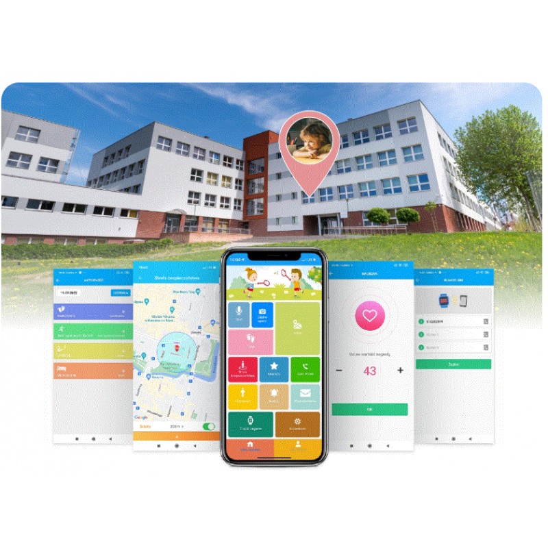 Montre connectée pour enfants, GPS, Wi-Fi, 4G See Me! 3 KW-320, Bleu - Forever