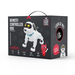 Chien télécommandé MXRD-100 commandes vocales en anglais Maxlife - blanc