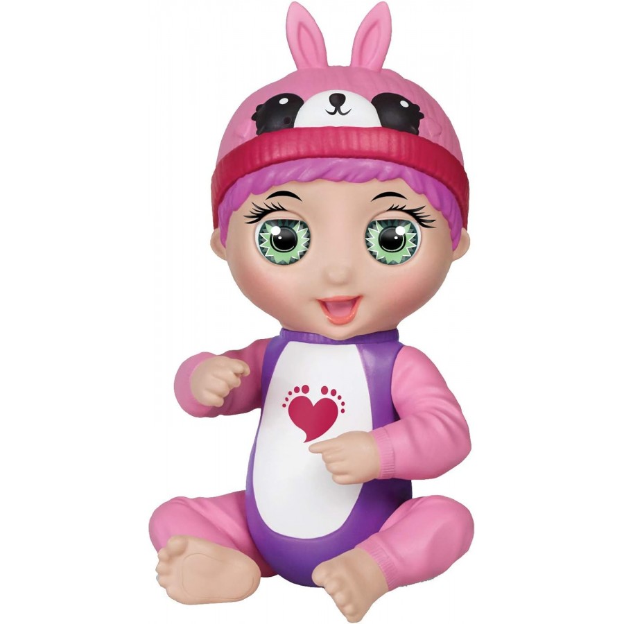 Mini poupée bébé Interactive 14 cm - Tess - Lapin Rose - Parle Allemand
