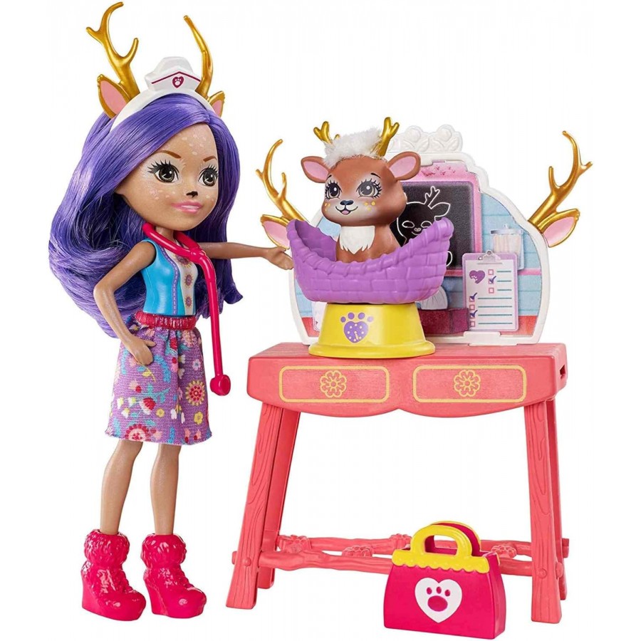 Enchantimals - Coffret Mini Poupée - Caring Vet - Vétérinaire