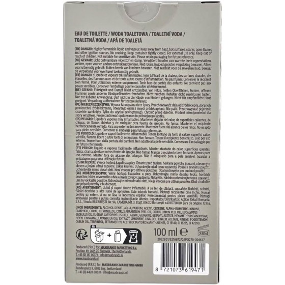 Giosuè Eau de toilette pour homme 100 ml  Parfum citron et lavande- VARANTI HOMBRE